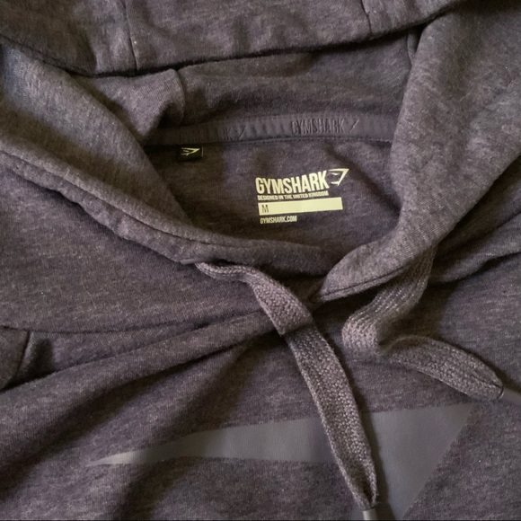 Gymshark Rich Purple Marl Cropped Hoodie -M - Picture 2 of 3